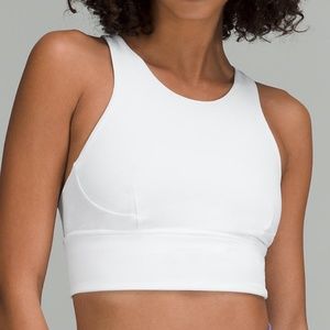 Lululemon Wunder Under Train Longline Bra Milkshake Pink